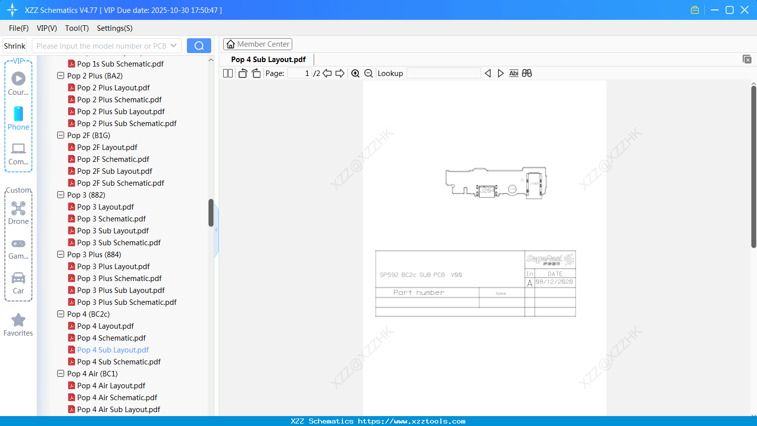 Tecno Pop 4 Sub Layout